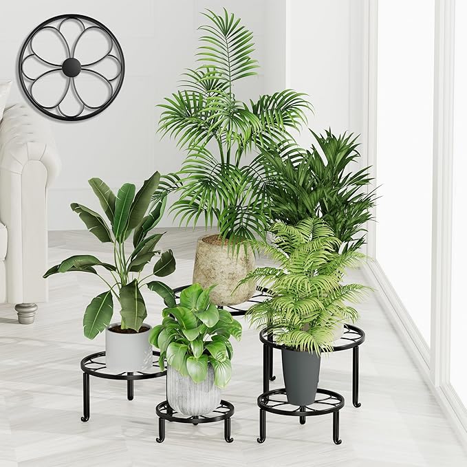 5 Pack Metal Plant Stand for Heavy Potted Plant for Home Indoor and Outdoor by Unknown