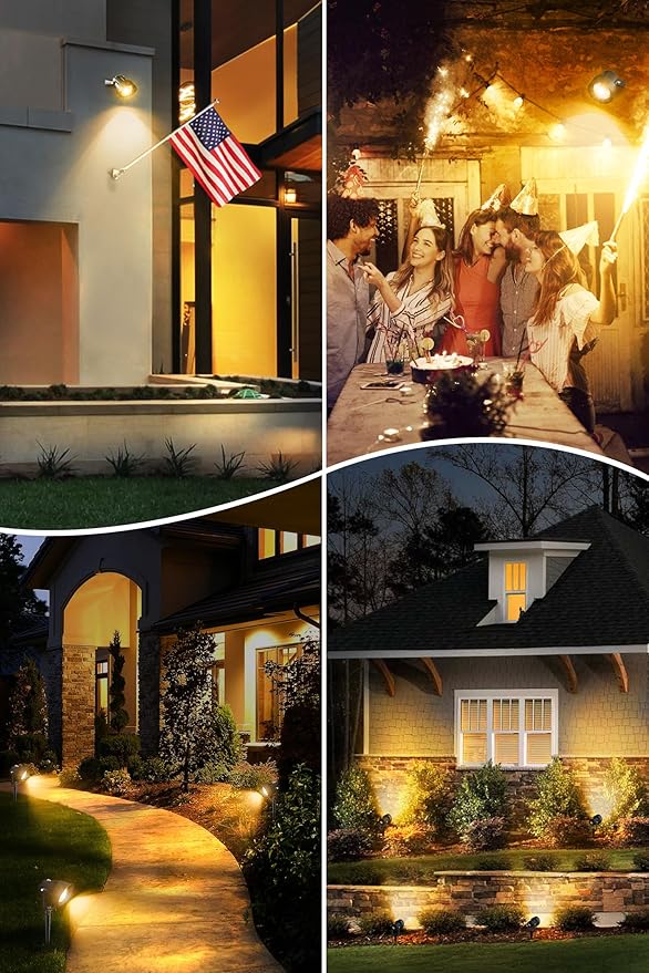T-SUN Dusk to Dawn Outdoor Lighting, Flag Spot Lights - Image 5