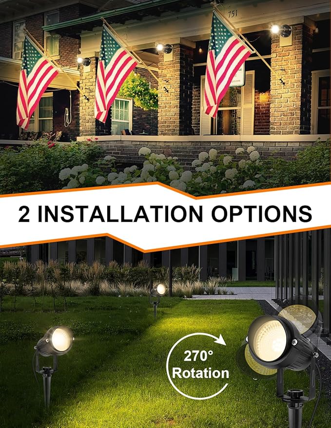 Dusk to Dawn Outdoor LED Spotlight, Outdoor Landscape Lighting - Image 4