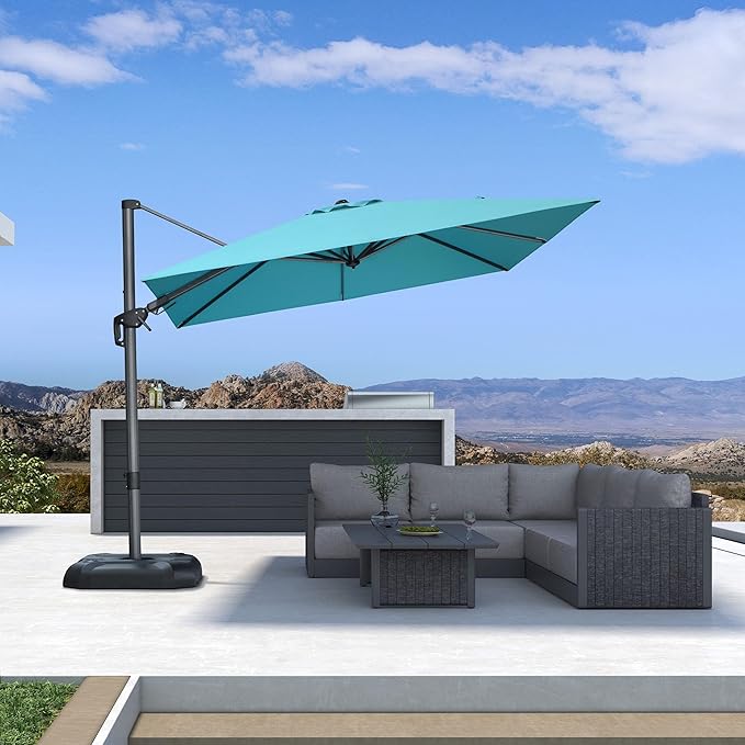 PURPLE LEAF 8.8' X 8.8' Right-left Tilt Patio Umbrella - Image 2