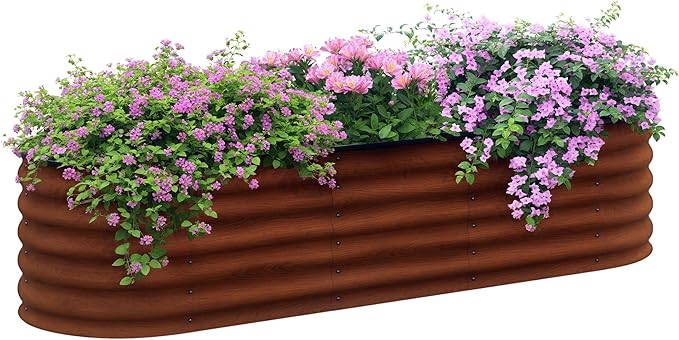 Outsunny 6.5' x 2' x 1.4' Galvanized Raised Garden Bed Kit, Outdoor Metal by Outsunny
