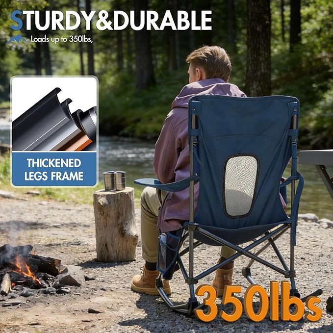 Portal Outdoor Rocking Chair Camping Folding Portable Rocker - Image 5