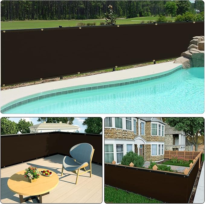 UPGRADE Privacy Screen 4' x 50' Fence Commercial Shade Cover - Image 8