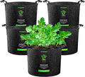 VIVOSUN 5-Pack 20 Gallon Plant Grow Bags, Heavy Duty Thickened Nonwoven Fabric by VIVOSUN