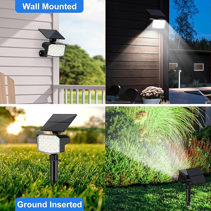 Solar Spot Lights Outdoor Waterproof Adjustable Solar Powered Landscape Lights - Image 5
