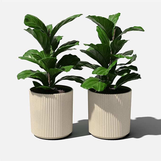 Veradek Demi Planter for Indoor/Outdoor Use | Made from Plastic & Concrete - Image 8