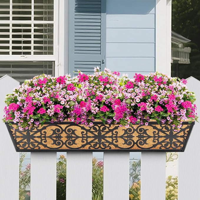 2 Pack 30 Inch Window Boxes Planters Railing Planter Box - Image 7
