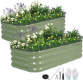 3 in 1 Galvanized Raised Garden Bed by BIRDSINYARD