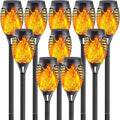 10Pack Solar Lights Outdoor, Mini Solar Torch Lights by SANJICHA