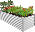 Best Choice Products 8x4x2ft Outdoor Metal Raised Garden Bed, Deep Root Planter by BestChoiceProducts