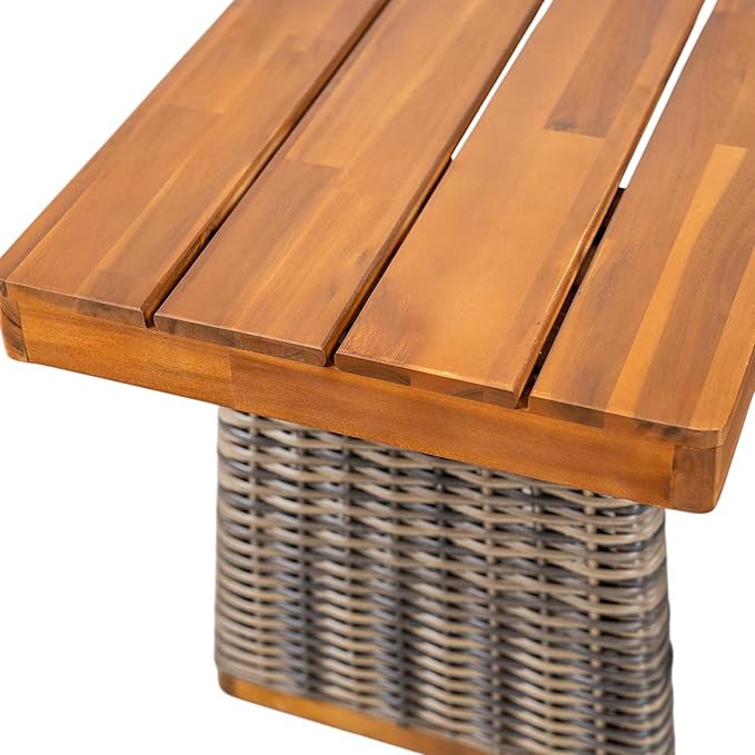 Christopher Knight Home Pasco Acacia Wood Outdoor Dining Table Set - Image 14