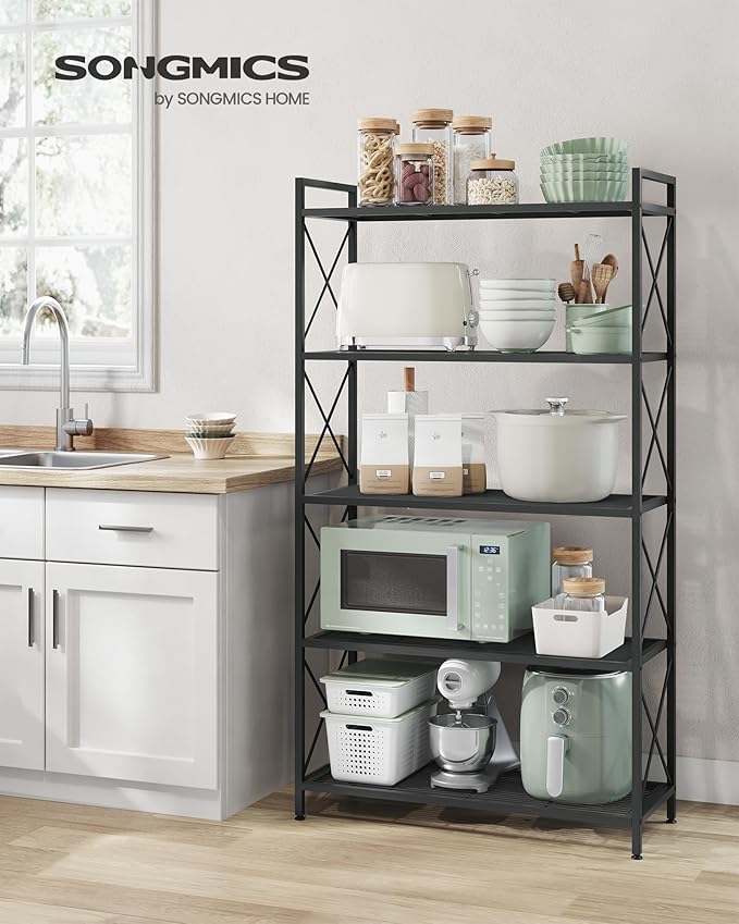 SONGMICS 5-Tier Metal Storage Rack, Shelving Unit - Image 4