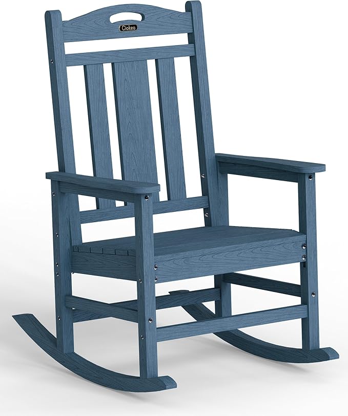 Ciokea Oversized Outdoor Rocking Chair, 380lbs Heavy-Duty Large Patio Rocker by CIOKEA