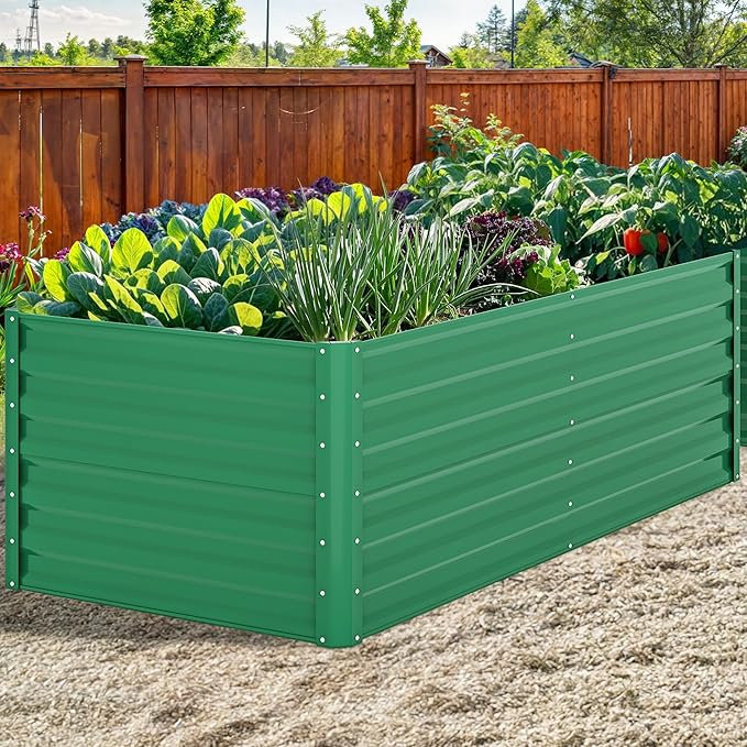 YITAHOME 6x3x2ft Outdoor Raised Garden Bed Kit, Large Metal Patio Planter Box - Image 2