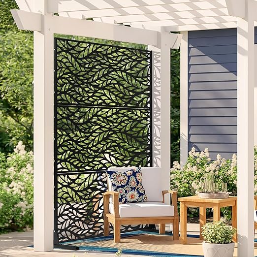 VEVOR Metal Privacy Screen, Outdoor Privacy Screens & Panels, Freestanding - Image 8