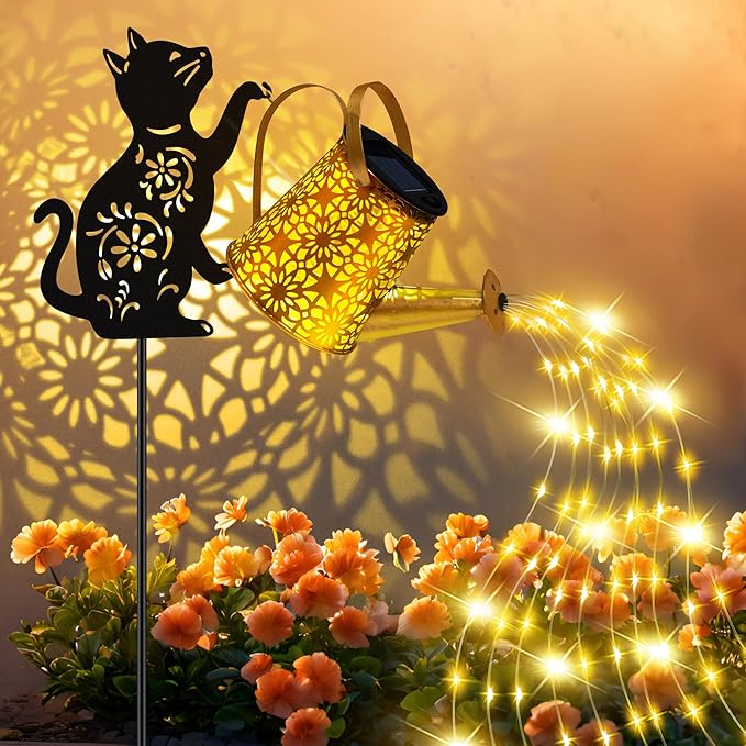 Solar Lights Outdoor Decorative, Watering Can - Image 2