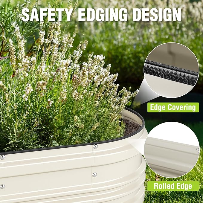 WORKPRO 4x2x1ft Galvanized Raised Garden Bed Set, Rust & Corrosion Protection - Image 5