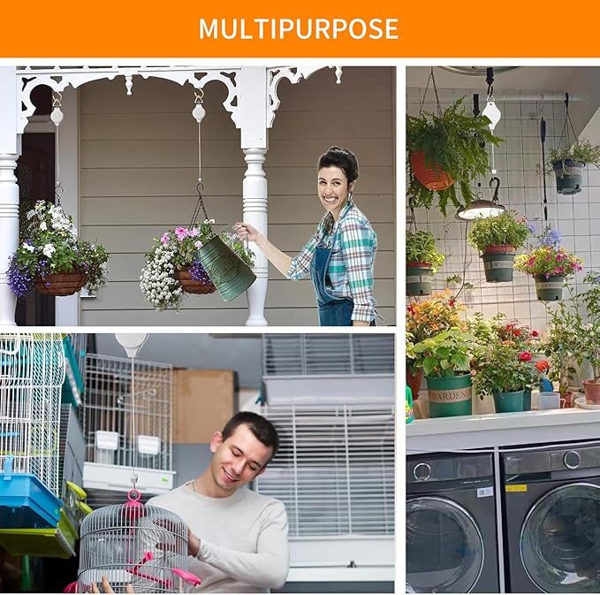 6PCS Retractable Plant Pulley Hanger - Image 7