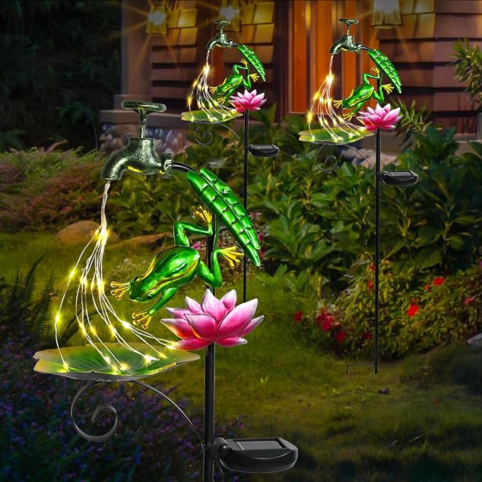 Solar Outdoor Lights Decorative Solar Frog Lights - Image 4