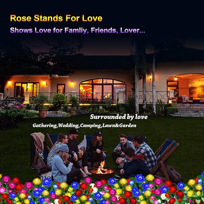 Solar Flower Lights Outdoor - Image 2