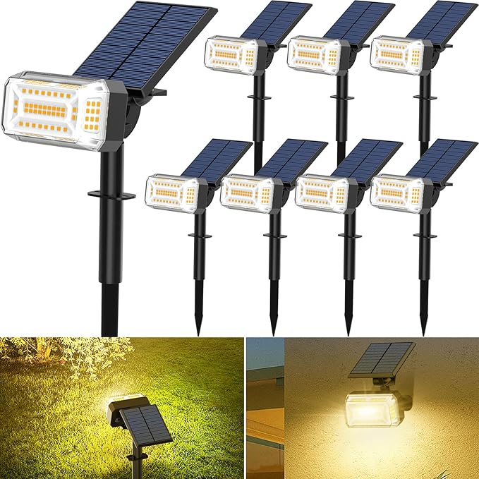 102 LED Solar Spot Lights Outdoor Waterproof IP65, Adjustable Landscape - Image 9