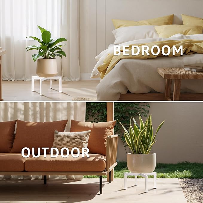 IZIDDO Plant Stand Indoor Outdoor, Metal Mid-Century Pot Stand, Modern Plant - Image 7
