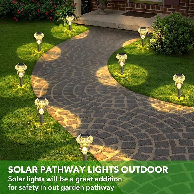 Solar Lights Outdoor, 16 Pack Mushroom Lights Outside Waterproof, Solar Powered - Image 6