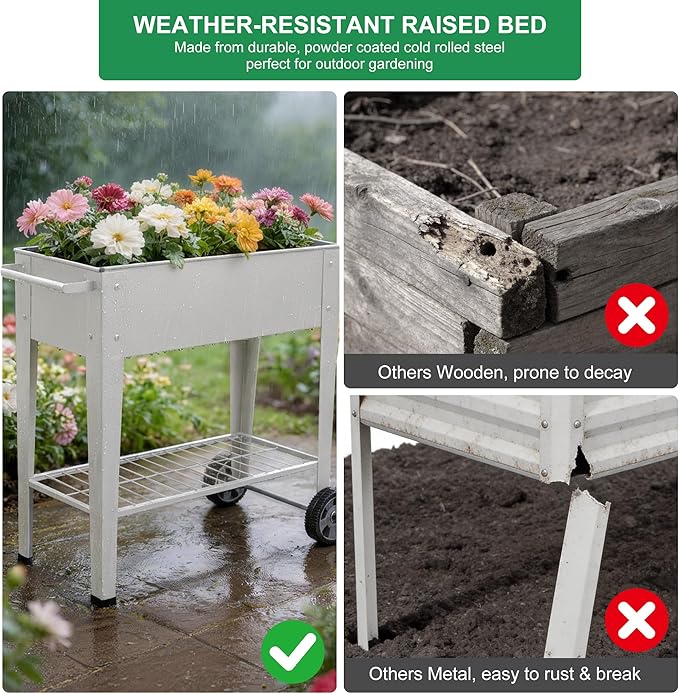 Elevated 32" Tall Raised Garden Bed - Image 7