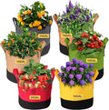 Grow Bags 10 Gallon, 6 Pack Fabric Plant Pots by SouilGoal