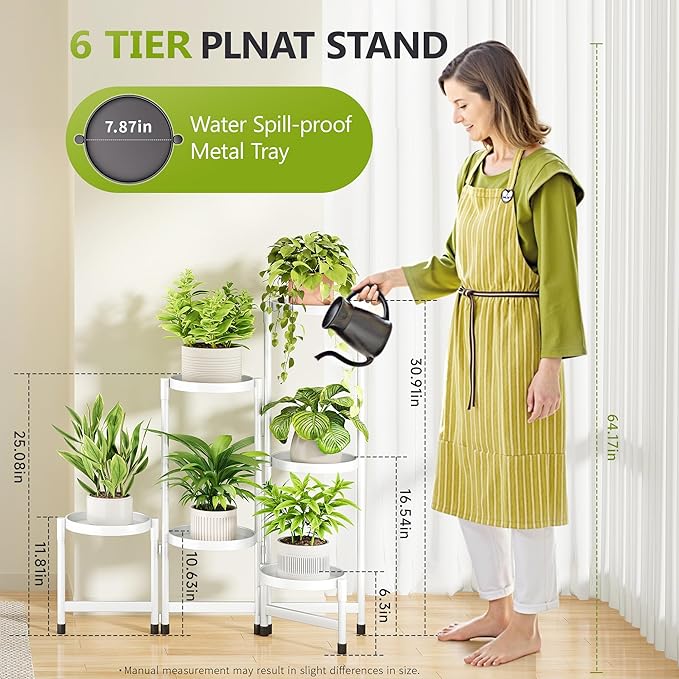 6 Tier Plant Stand Indoor, Tiered Plant Stand Outdoor - Image 3