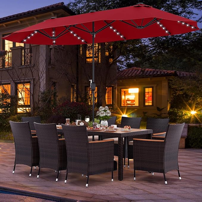 Tangkula 11 Pieces Patio Dining Set - Image 2