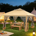 ECOTOUGE Canopy Tent with Sidewalls Instant Shelter Canopy with Carrying Roller by ECOTOUGE