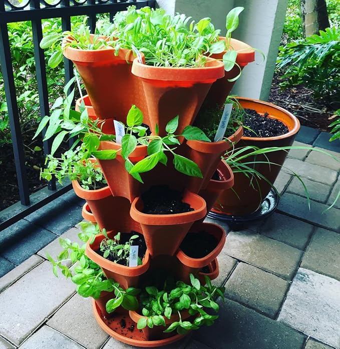 5 Tier Stackable Strawberry, and Vegetable Planter - Image 3