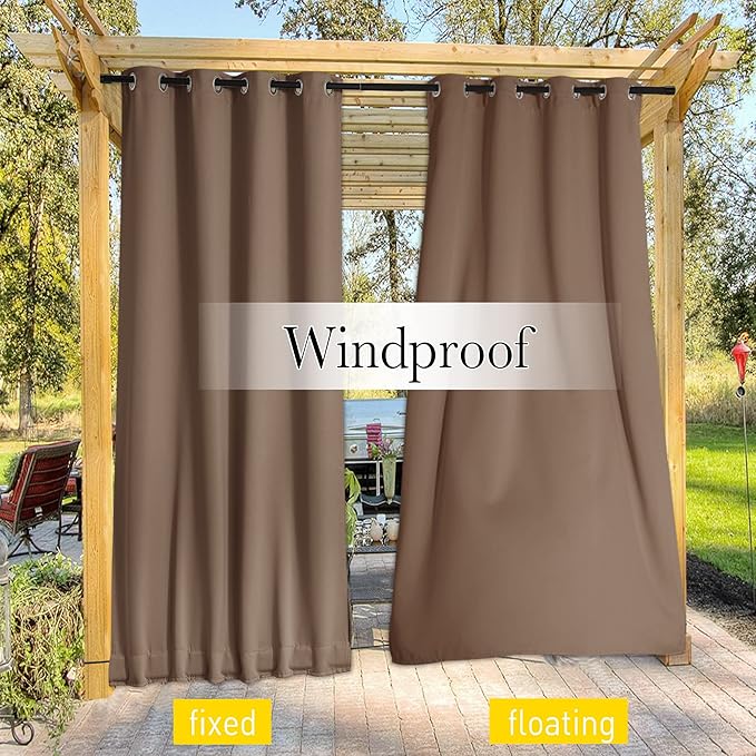 NICETOWN 2 Panels Outdoor Curtains - Image 7