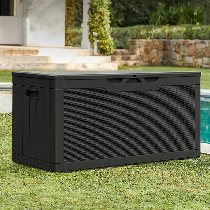 Greesum 100 Gallon Resin Patio Storage Box - Image 2