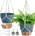 Hanging Planter Self Watering 10 Inch, 2 Pack Hanging Baskets by Fielda