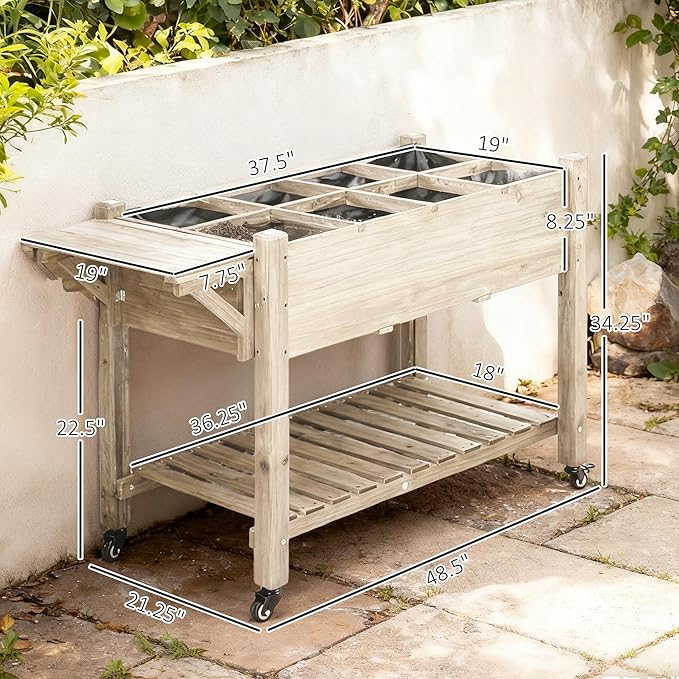 Outsunny Raised Garden Bed - Image 7