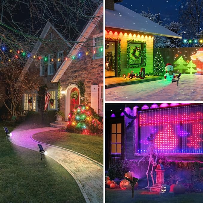 Solar Spot Lights Outdoor, Color Changing Spot Lights Outdoor 36 LEDs, - Image 6