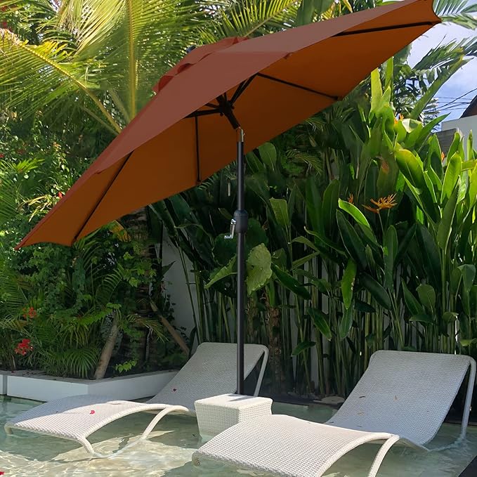 Sunnyglade 9' Patio Umbrella Outdoor Table Umbrella - Image 6