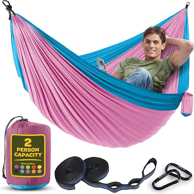 Durable Hammock 500 lb Capacity, Nylon Camping Hammock Chair by Sewanta