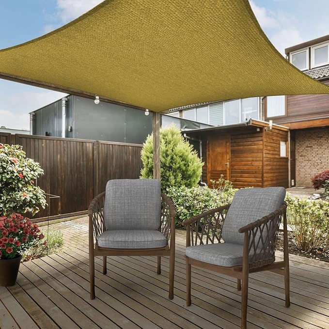 Asteroutdoor Sun Shade Sail Rectangle 10' x 13' UV Block Canopy - Image 6