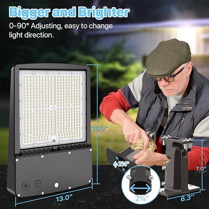 HYPERLITE Led Parking Lot Lights Outdoor 300W - Image 4