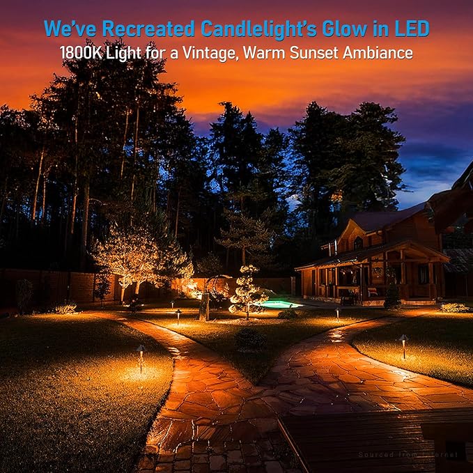LEONLITE Update 5CCT Low Voltage Pathway Lights, 12-24V LED Landscape Path Light - Image 2