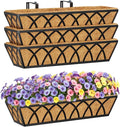 HFHOME 24 inch Window Deck Rail Planter by HFHOME