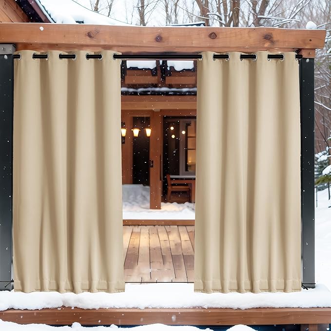 NICETOWN 2 Panels Outdoor Curtains - Image 9