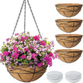 4 Pack 10 Inch Hanging Planters Metal Wire Flower Baskets by KarlliuHOMEGARDEN