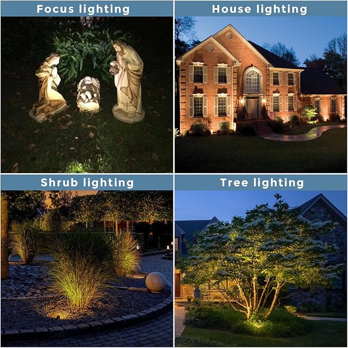 Gardencoin Solid Brass Outdoor Landscape Spotlights, 12V Heavy Duty Low Voltage - Image 7