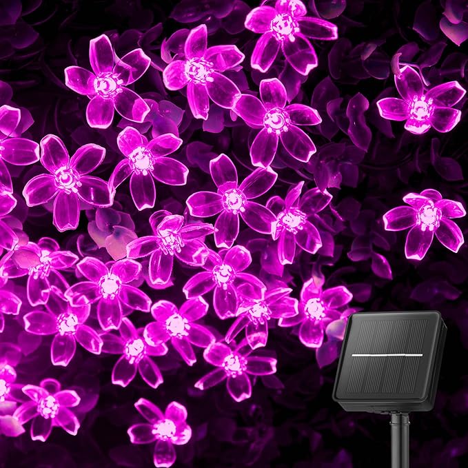 Brightown 60 LED Solar String Lights Flower Outdoor Waterproof Fairy Lights by Brightown