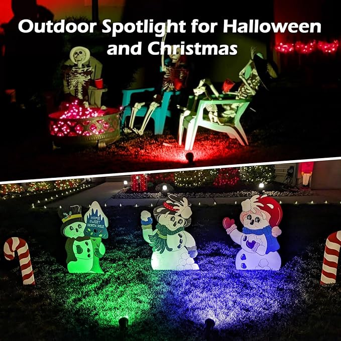 Spotlight Outdoor – 120V Plug-in, 2700K Warm White LED Landscape Spot Lights - Image 6