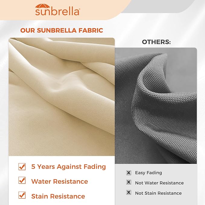 Grand patio 12 FT Sunbrella Cantilever Umbrella - Image 2